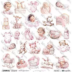 Бумага 30х30 см "Oh, Baby. Baby 04" (ScrapAndMe)