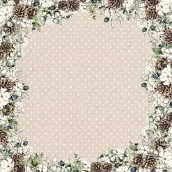 Бумага "Новогодние традиции. Хлопок и шишки" (ScrapMania)