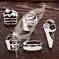 Набор украшений из чипборда "Пирожные 2" (ArtLines)