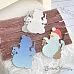 Нож "Снеговик с фонарем", 4,7х6,8 см (ScrapMania)