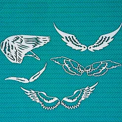 Набор украшений из чипборда "Крылья" (CraftStory) Набор украшений из чипборда "Крылья" (CraftStory)