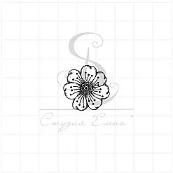 Штамп "Дзен 3. Малый", 2,4х2,4 см (Студия "Елена")