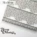 Отрез ткани 75х50 см "Алиса и Чеширский кот. Цветочная стена" (ScrapMania)