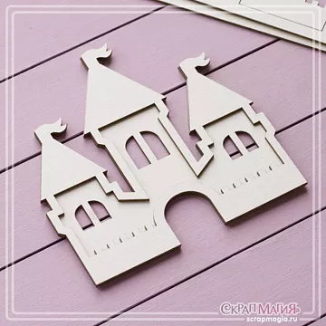 Заготовка для тиснения "Замок", 11х11,1 см (СкрапМагия)