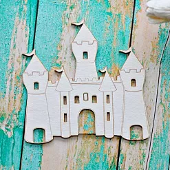 Украшение из чипборда "Замок" (ScrapКрым) Украшение из чипборда "Замок" (ScrapКрым)