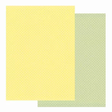 Бумага А4 "Горошки базовые. Желтые и зеленые" (Scrapmama)