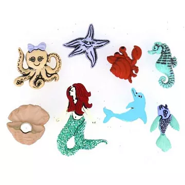 Набор пуговиц "Русалочка" (Dress It Up)