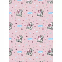 Отрез ткани 50х55 см "Me to you. С букетом. Розовый" (Peppy)
