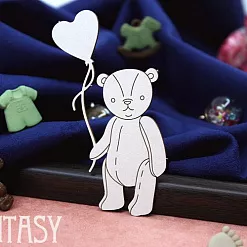 Чипборд "Плюшевый медвежонок с шариком 2172" (Fantasy)