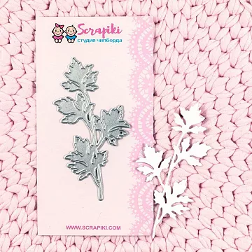 Нож "Ветка петрушки", 4,5х9,4 см (Scrapiki)