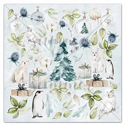 Набор бумаги 30х30 см "Northern lights", 11 листов (Summer Studio) Набор бумаги 30х30 см "Northern lights", 11 листов (Summer Studio)