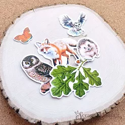 Набор высечек из бумаги "Заповедник 2", 40 шт (ScrapMania)