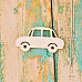 Украшение из чипборда "Машинка" (ScrapКрым)