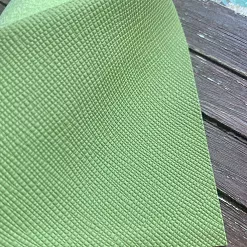 Отрез экокожи 30х69 см "Переплетный. Рогожка зеленый чай" (Pty Китай) Отрез экокожи 30х69 см "Переплетный. Рогожка зеленый чай" (Pty Китай)