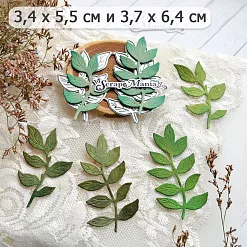 Нож "Ботаника. Застенчивые ветки", 3,7х6,4 см (ScrapMania)