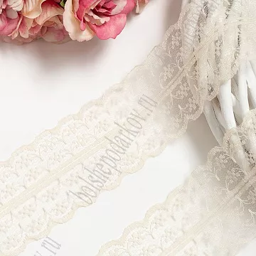 Кружево "Персиковое", ширина 4,5 см, 1 м