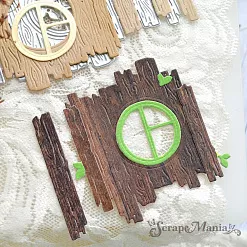 Нож "Лесное окошко с дощечками", 5,5х7,3 см (ScrapMania)