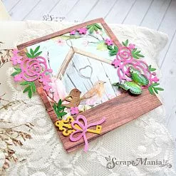 Нож "Весенняя романтика. Рамка с птичкой", 11х12,3 см (ScrapMania) Нож "Весенняя романтика. Рамка с птичкой", 11х12,3 см (ScrapMania)
