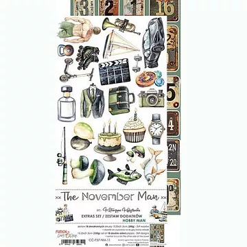 Набор бумаги 30х15 см "The November man. Hobby man", 18 листов (CraftO'clock)