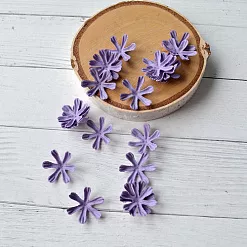 Набор бумажных цветов "Гипсофила. Фиолетовый", 20 шт (Китай)