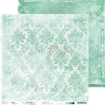 Бумага 30х30 см "Mint mood 03" (CraftO'clock)