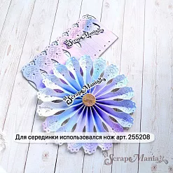 Нож "Игрушки на елку 3D. Кружевная снежинка", 5х11 см (ScrapMania)