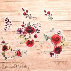 Набор высечек из веллума "Марсала" (ScrapMania)