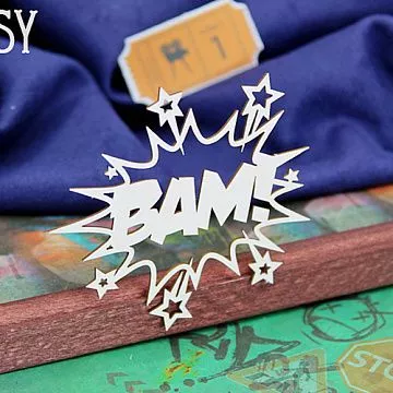 Украшение из чипборда "Комикс BAM! 2085" (Fantasy)