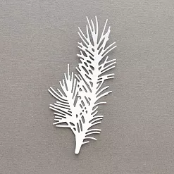 Вырубка из бумаги "Веточка белая" (Былое) Вырубка из бумаги "Веточка белая" (Былое)