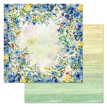 Бумага "Времена года: лето. Клумба" (ScrapMania)