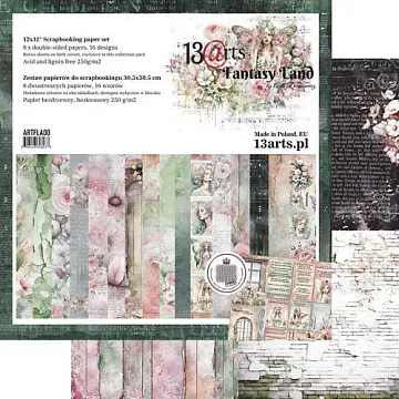 Набор 30х30 см "Fantasy Land", 9 листов (13Arts)