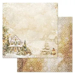 Бумага "Золотой Новый Год. Милый дом" (ScrapMania)