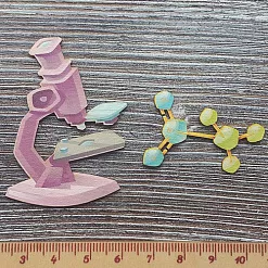 Набор украшений из цветного чипборда "Под микроскопом" (Благолис) Набор украшений из цветного чипборда "Под микроскопом" (Благолис)