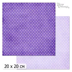 20х20 Бумага "Фономикс. Горошки. Дизайн 7" (ScrapMania)