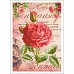 Тканевая карточка "L'amour. Роза любви" (ScrapMania)