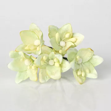 Букет лилий мини "Светло-зеленый", 2 см, 5 шт (Craft)