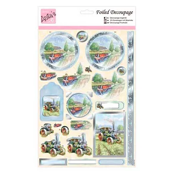 Аппликация бумажная вырубная А4 "Деревенская жизнь" (DoCrafts)