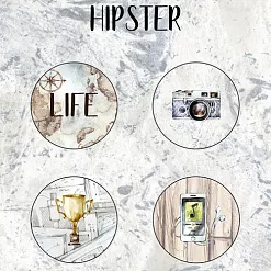 Набор фишек "Hipster", 4 шт (MonaDesign)
