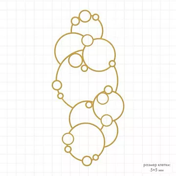 Нож "Пузырьки", 4,3х8,9 см (Mr.Painter)