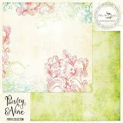 Бумага "Paisley&Vine. Whimsy" (Blue Fern)