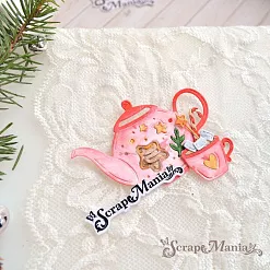 Нож "Добрый праздник. Чайная пара", 4,8х7,5 см (ScrapMania)