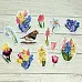 Набор высечек из бумаги "Время тюльпанов", 53 шт (ScrapMania)