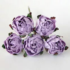 Букет ранункулюсов "Светло-сиреневый", 2,5 см, 5 шт (Craft)
