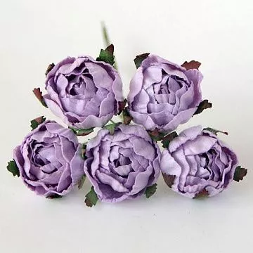 Букет ранункулюсов "Светло-сиреневый", 2,5 см, 5 шт (Craft)