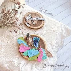 Нож "Пасха. Перышки", 1,4х3,5 см (ScrapMania)