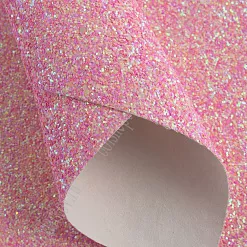 Отрез экокожи А4 "Блестки. Розовый"