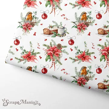 Отрез ткани 75х50 см "Новогодние традиции. Кекс" (ScrapMania)