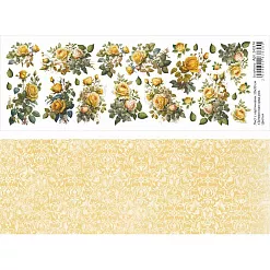 Лист с картинками 10х30 см "Затерянная среди роз. Цветы" (ScrapMania)