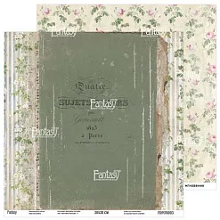 Бумага 30х30 см "Винтажная рапсодия 3" (Fantasy) Бумага 30х30 см "Винтажная рапсодия 3" (Fantasy)