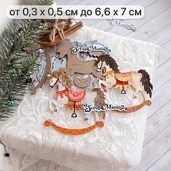 Нож "Сказка на Новый Год. Лошадка", 6,6х7 см (ScrapMania)